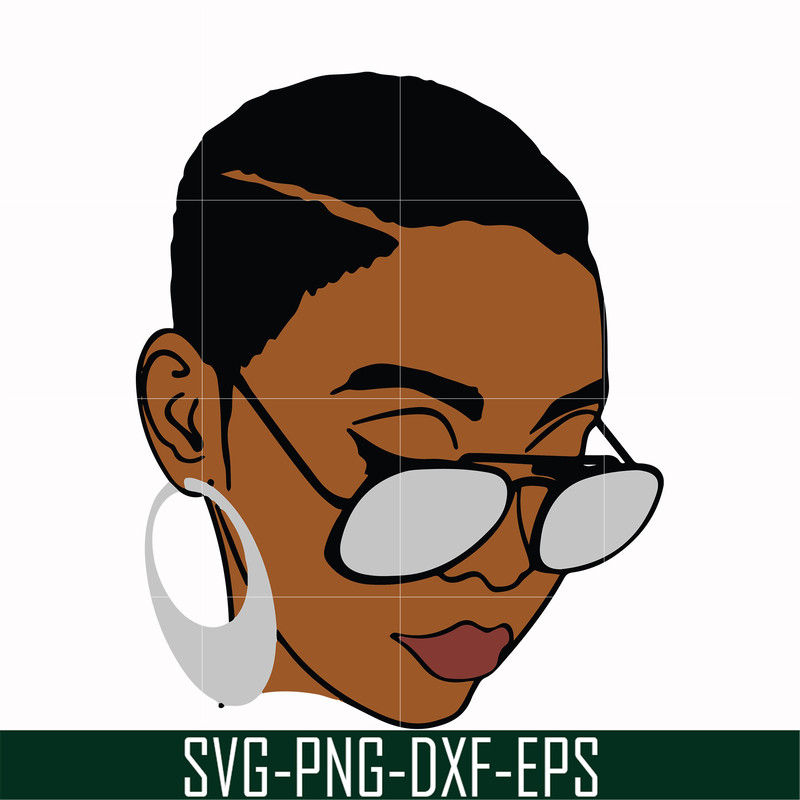 OTH0003-Unbothered Black Girl Svg, Afro Woman Svg, African American Woman svg, png, dxf, eps file OTH0003.jpg