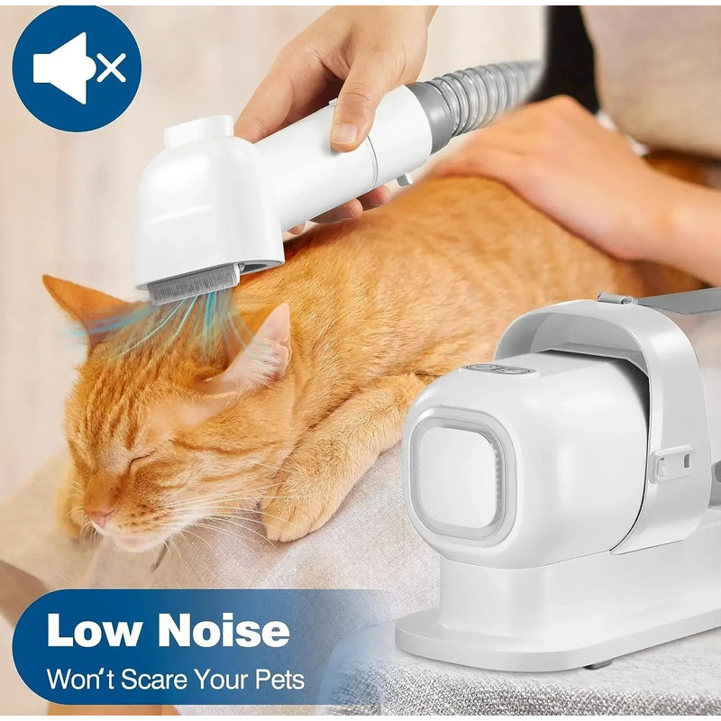 Advanced Pet Grooming Vacuum Kit  23L Capacity Quiet Dog  Cat Hair Remover 1