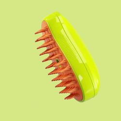 3-in-1 electric pet grooming brush with steam massage sprayer for dogs & cats