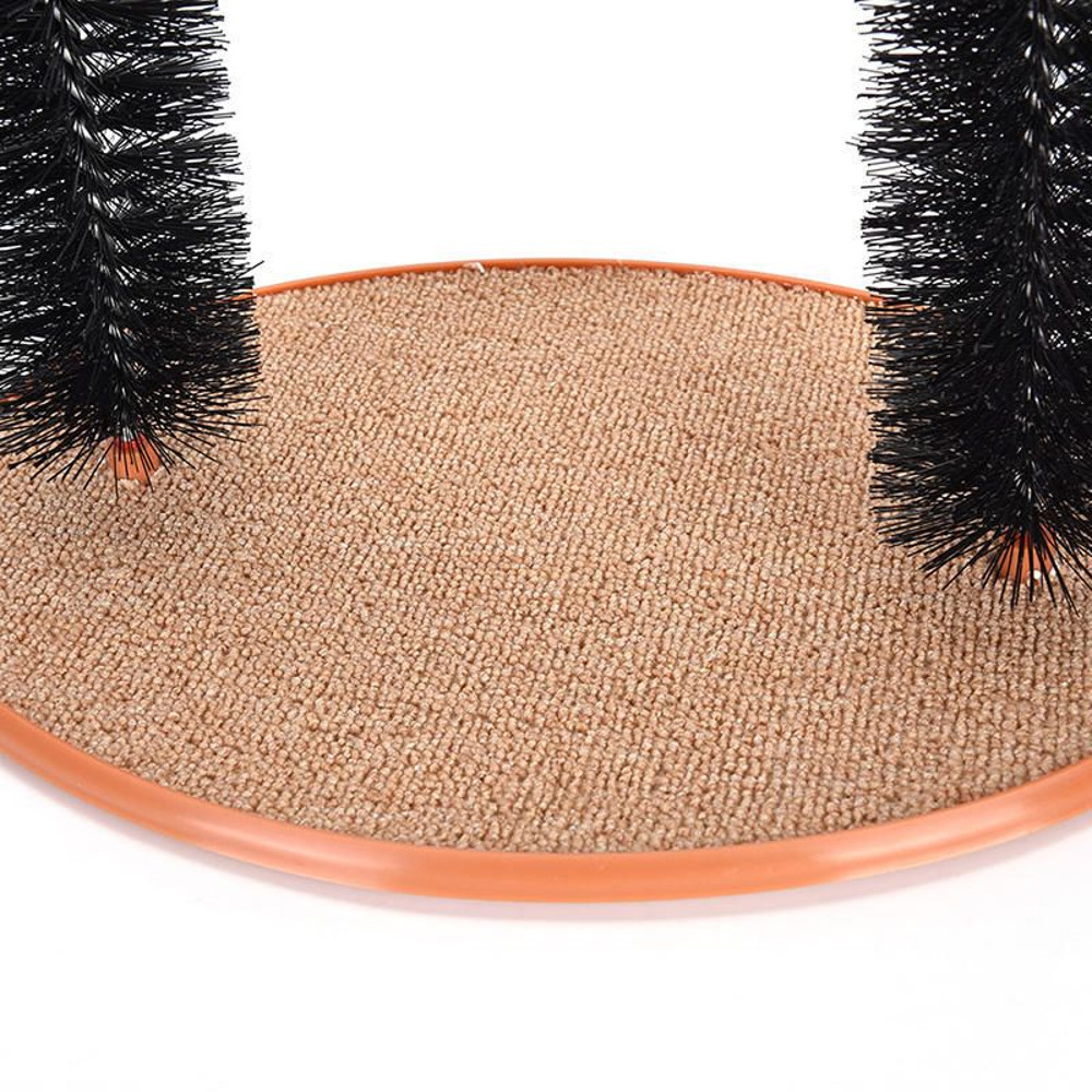 Interactive Cat Massage Grooming Arch Toy With Scratching Pad 6