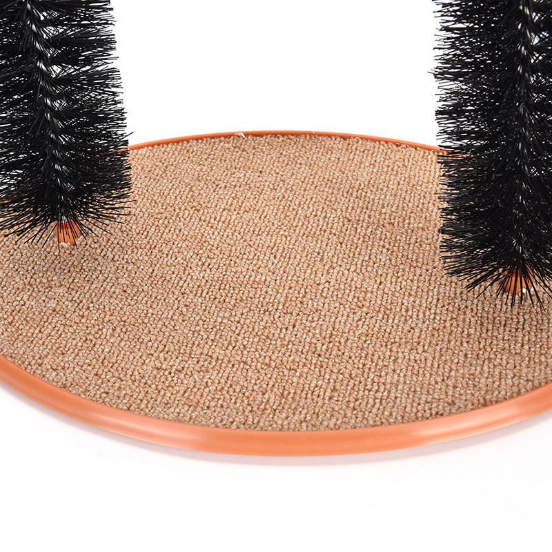 Interactive Cat Massage Grooming Arch Toy With Scratching Pad 6
