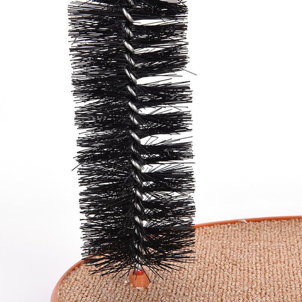 Interactive Cat Massage Grooming Arch Toy With Scratching Pad 4