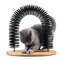 Interactive Cat Massage Grooming Arch Toy With Scratching Pad 1
