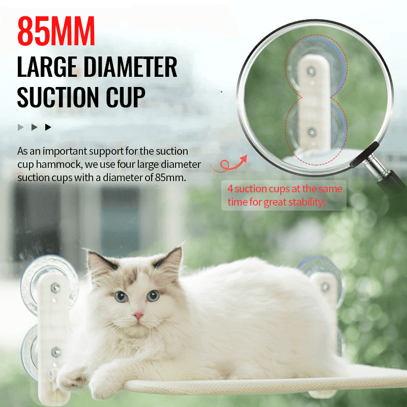 Foldable Cat Hammock Hanging Cat Bed House For Window Glass Balcony Or Indoor Use Gift For Cat Love 1