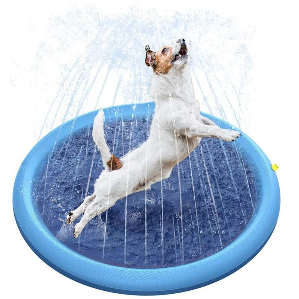 Summer Pet Swimming Pool Inflatable Water Sprinkler Pad Play Cooling Mat For Dogs 3