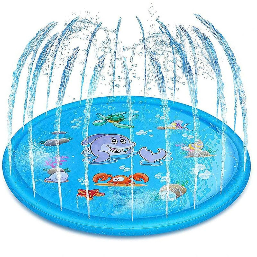 Summer Pet Swimming Pool Inflatable Water Sprinkler Pad Play Cooling Mat For Dogs 10
