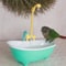 Pet Bird Bath Paddling Pool Automatic Parrot Shower Bathtub With Cage Feeder Accessories Summer To 2