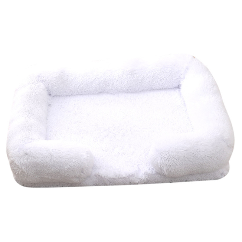 Dog Plush Pet Bed With Winter Thickened Pad And Removable Sleeping Sofa Pad 6
