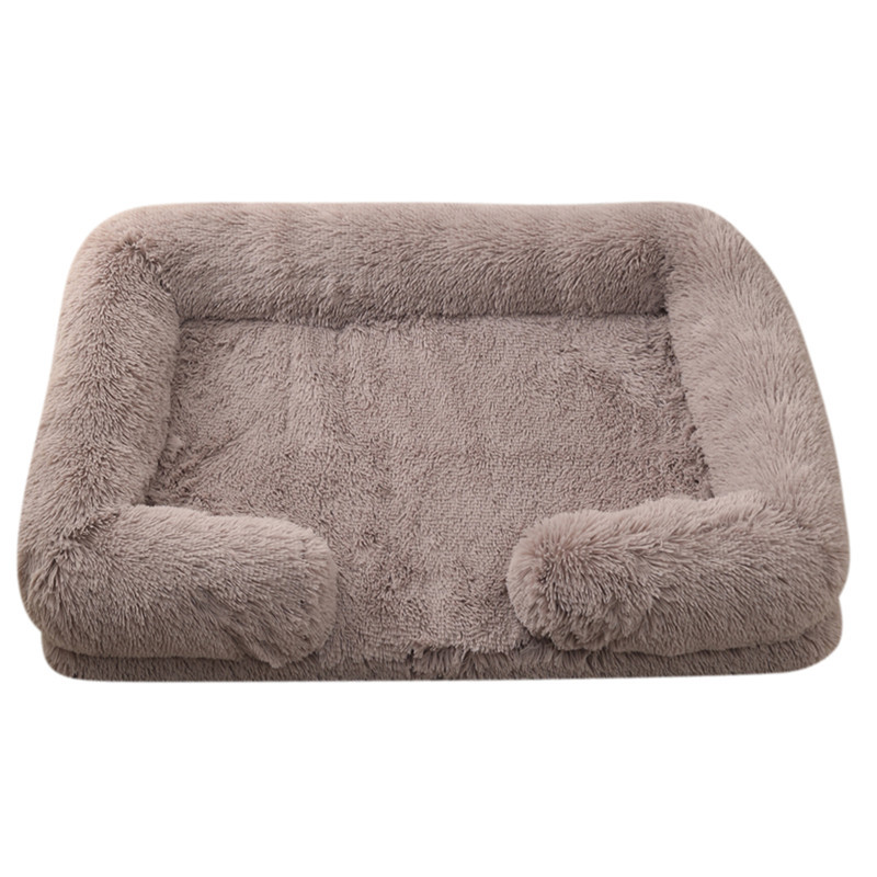 Dog Plush Pet Bed With Winter Thickened Pad And Removable Sleeping Sofa Pad 10