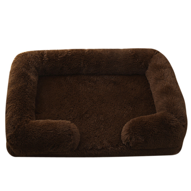 Dog Plush Pet Bed With Winter Thickened Pad And Removable Sleeping Sofa Pad 11