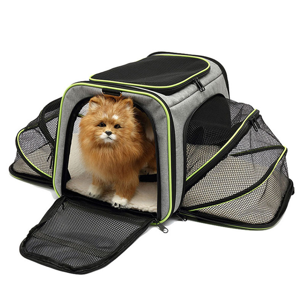 Portable Pet Carriers Backpack Breathable Foldable Cat  Dog Carrier Bag For Outgoing Travel 5