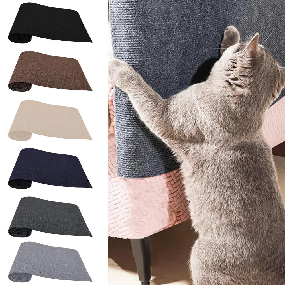 Trimmable SelfAdhesive Cat Scratcher Sofa Protector Durable Scratch Pad For Furniture Walls And Mor 0
