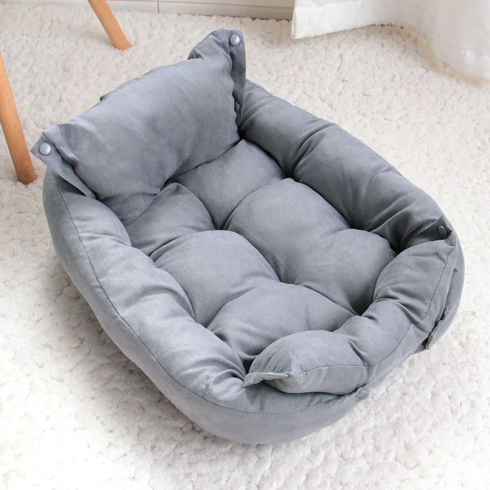 Multifunction Dog Bed Mat 3in1 Sofa Nest Cushion For Cats Dogs 8