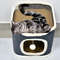 3Tier Cat Bed  Pet House Covered Cave With Soft Mat  Fluffy Ball 4