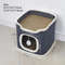 3Tier Cat Bed  Pet House Covered Cave With Soft Mat  Fluffy Ball 6