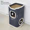 3Tier Cat Bed  Pet House Covered Cave With Soft Mat  Fluffy Ball 7