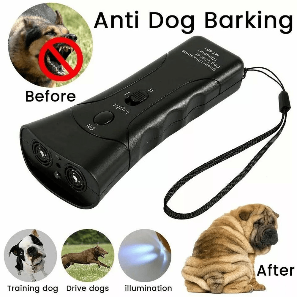 Ultrasonic Anti Dog Barking Trainer With LED Light Gentle Pet Chaser By Petgentle Sonics 0