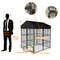 Heavy Duty Large Dog Kennel Pet Welded Metal Playpen Animal Cage With Roof Cover Outdoor Indoor Pet 7