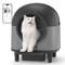 SelfCleaning Automatic Cat Litter Box Toilet For Cats Smart Cat Travel Toilet With App Control Tra 7