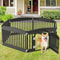 Dog Playpen Safe Secure IndoorOutdoor Pet Fence Folding Portable Play Yard For Small To Medium Do 5