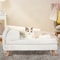 Elevated Pet Bed Solid Wood Leg Dog Cat Sofa For Indoor Comfort L Shape Plush Couch Lounge With So 0