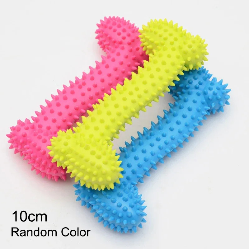 Indestructible Dog Toy for Small Dogs, Teeth Cleaning Chew Toy for Puppie, Durable Rubber Training Teething Pet Supplies