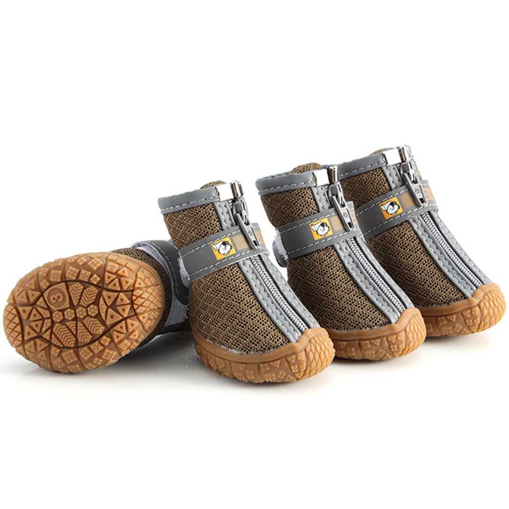 Dog Shoes with Non-Slip Soles, Thick Plush Paw Protection, Warm Breathable Pet Booties for All-Season Comfort