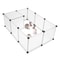 Portable Pet Playpen Large Plastic Yard Fence Puppy Kennel Crate Rabbit Guinea Pig Cage Small Anima 0