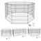Pet Dog Playpen Exercise Fence Cage Kennel 8 Panel Indoor Outdoor Dog Fence Foldable Portable Pet P 0