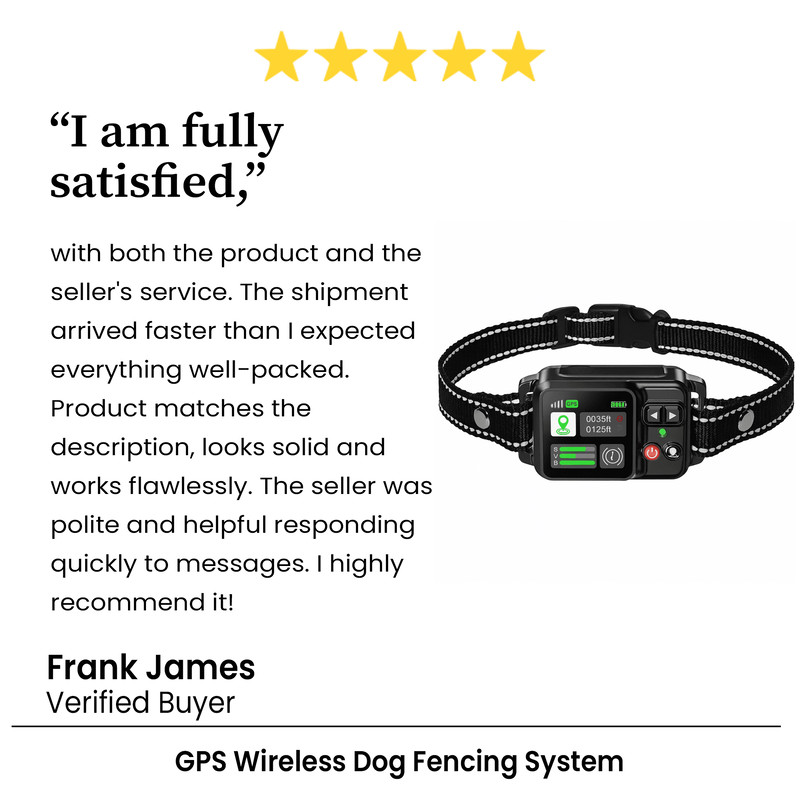GPS Wireless Dog Fencing System Electric Dog Fence With GPS Electric Satellite Technology Electric
