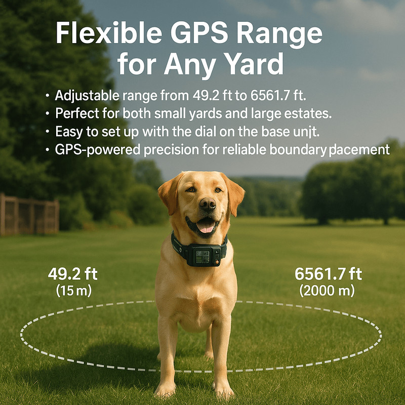 GPS Wireless Dog Fencing System Electric Dog Fence With GPS Electric Satellite Technology Electric 2
