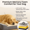 Jumbo Large Orthopedic Dog Bed Memory Foam Pet Sofa Couch With Removable Waterproof Cover Elevated