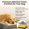 Jumbo Large Orthopedic Dog Bed Memory Foam Pet Sofa Couch With Removable Waterproof Cover Elevated