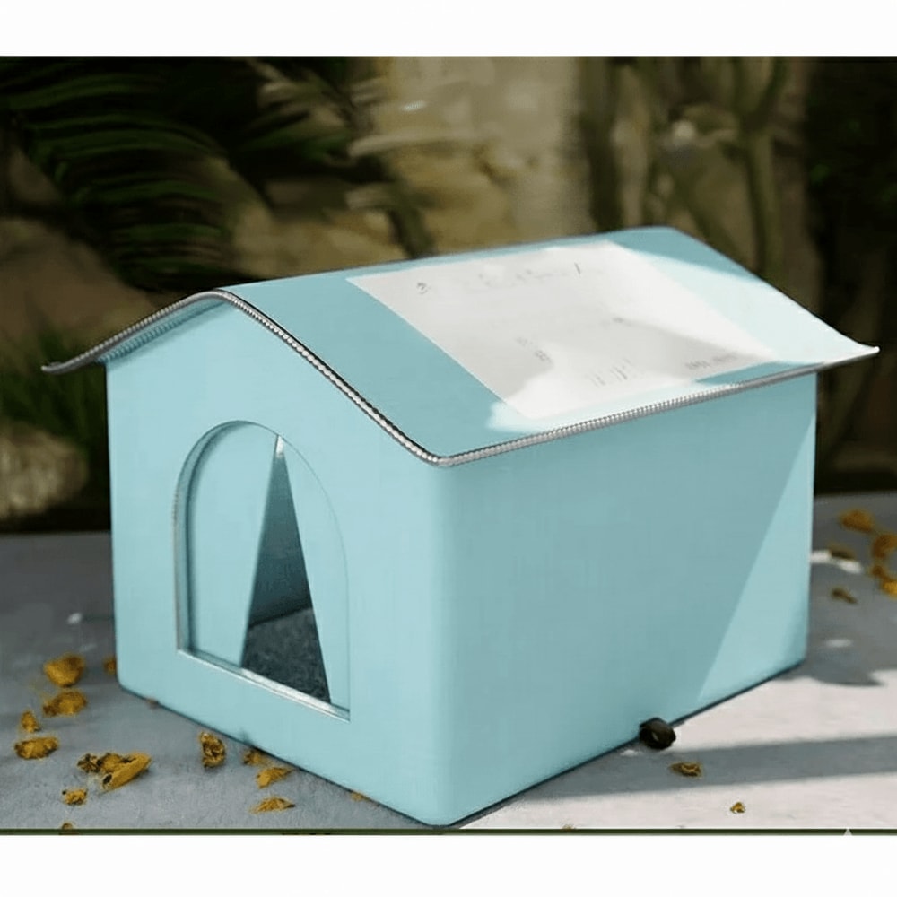 Waterproof Outdoor Cat House Feral Cat Shelter With Cold Resistance 9