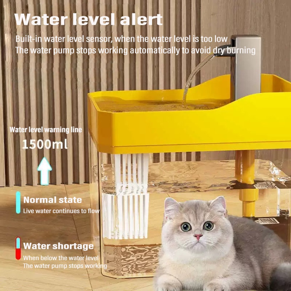 Cat Water Fountain Automatic Water Dispenser Quiet Pet Drinker Live Circulation Filter Cat Small Pe 2