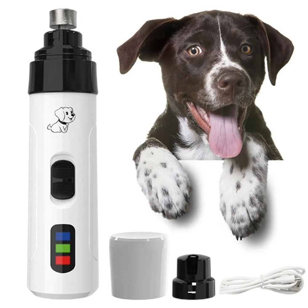 Rechargeable Painless Pet Nail Grinder Electric Grooming Tool For Dogs Cats Quiet Operation Gentle 4