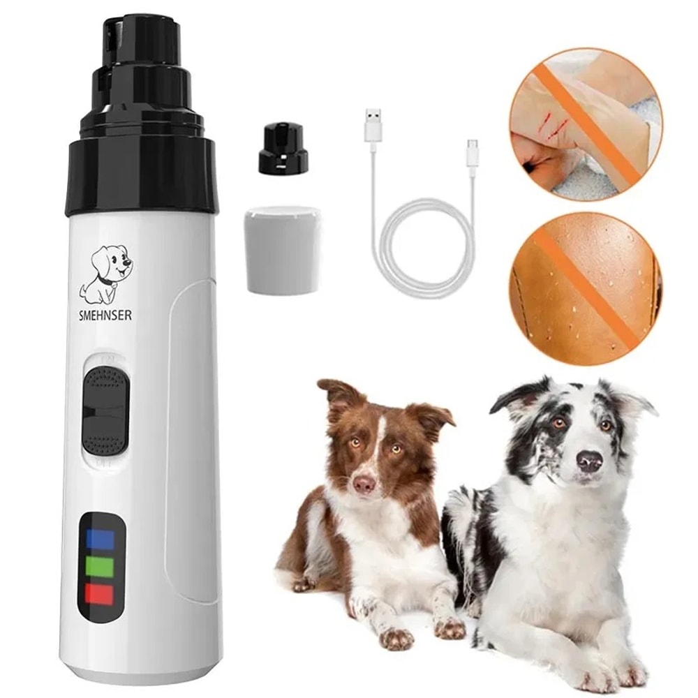 Rechargeable Painless Pet Nail Grinder Electric Grooming Tool For Dogs Cats Quiet Operation Gentle 5