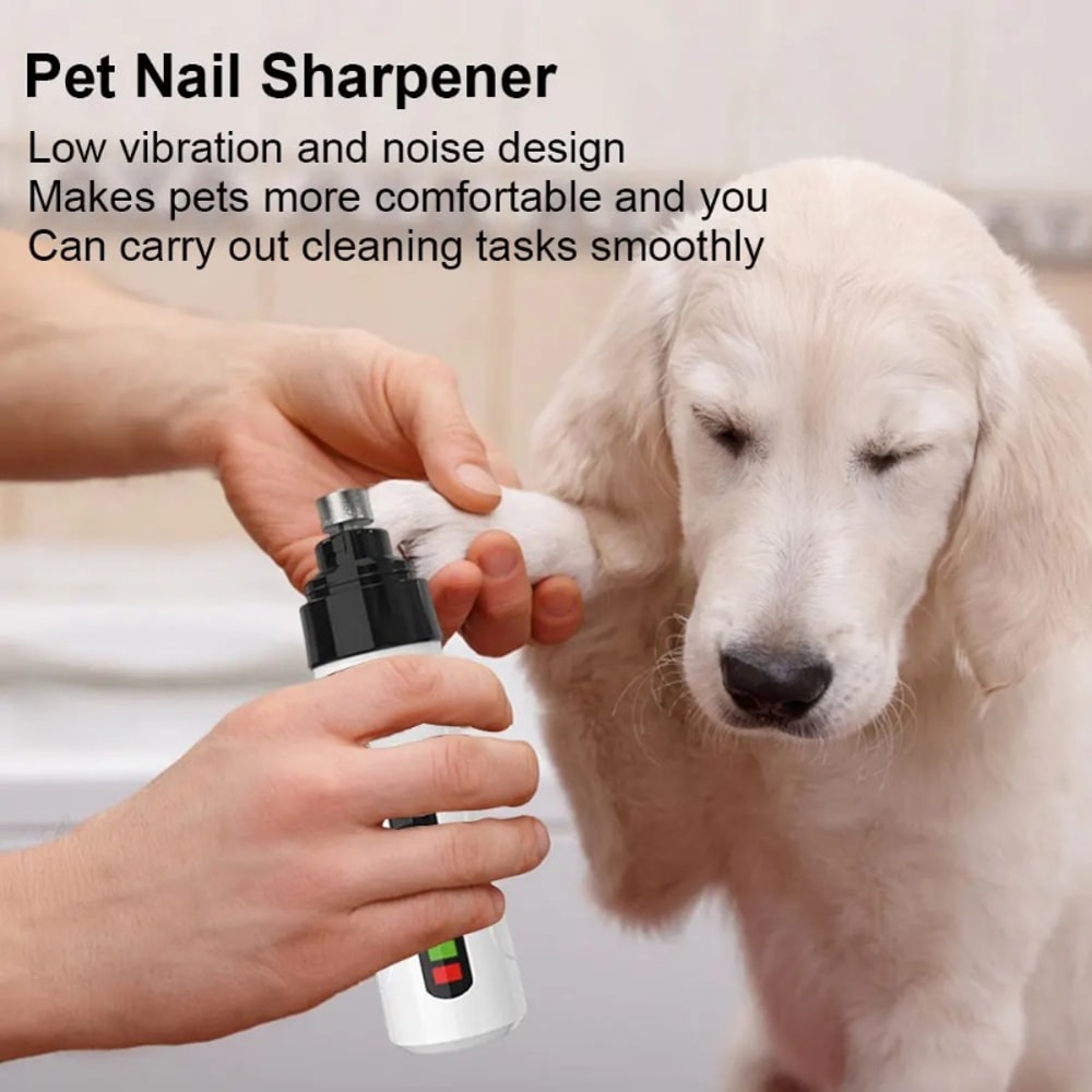 Rechargeable Painless Pet Nail Grinder Electric Grooming Tool For Dogs Cats Quiet Operation Gentle 1