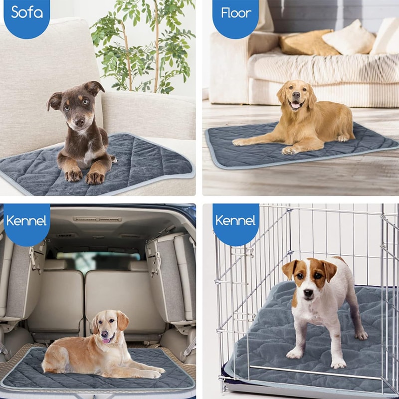 Self Heating Pet Pad Extra Warm Thermal Dog Crate Pad Washable Anti Slip Kennel Mat Pet Supplies Fo 3