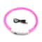USB Rechargeable Fiber Optic Collar Pet Dog LED Light Collar Luminous Anti Lost Dog Necklace Collar 8