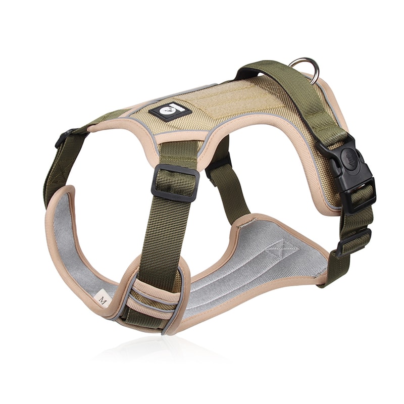 Reflective Adjustable Dog Harness For Walk Durable Oxford Training Vest Dog Labrador Army Cloth Com 8