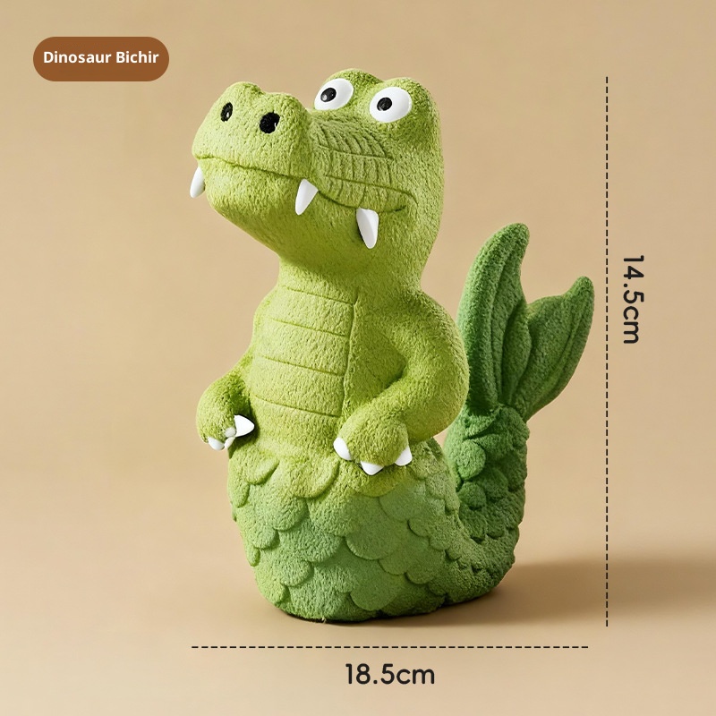 Squeaky Alligator Dog Toy Natural Latex Chew Resistant Design Teeth Cleaning Fun For Small Medium D 4