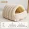 Winter Warm Enclosed House Cat Bed Thermal Plush Cat Bed With Removable Washable Cover For Cats And 6
