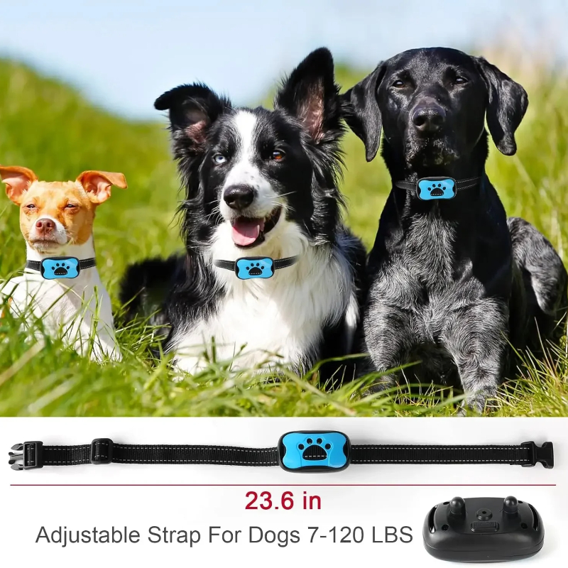 USB Rechargeable Dog Training Collar Pet Anti Barking Device Ultrasonic Stop Barking Vibration Anti 3