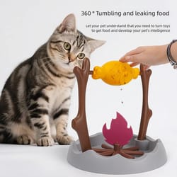 cat and dog toys, educational roasted chicken leg slow-moving feeder