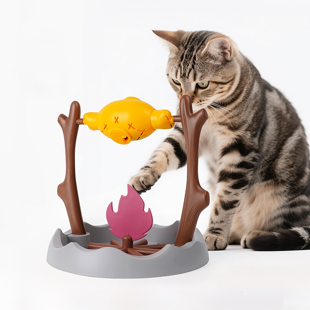 Cat and Dog Toys, Educational Roasted Chicken Leg Slow-Moving Feeder