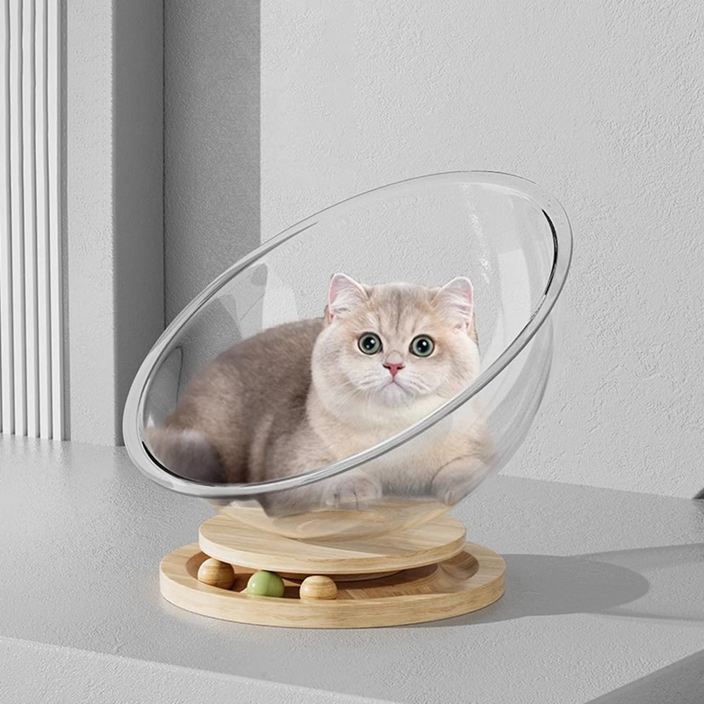 AllSeason Universal Capsule Removable Cat Bed Clear Cat House Cover Comfortable Sleeping Nest For K 2