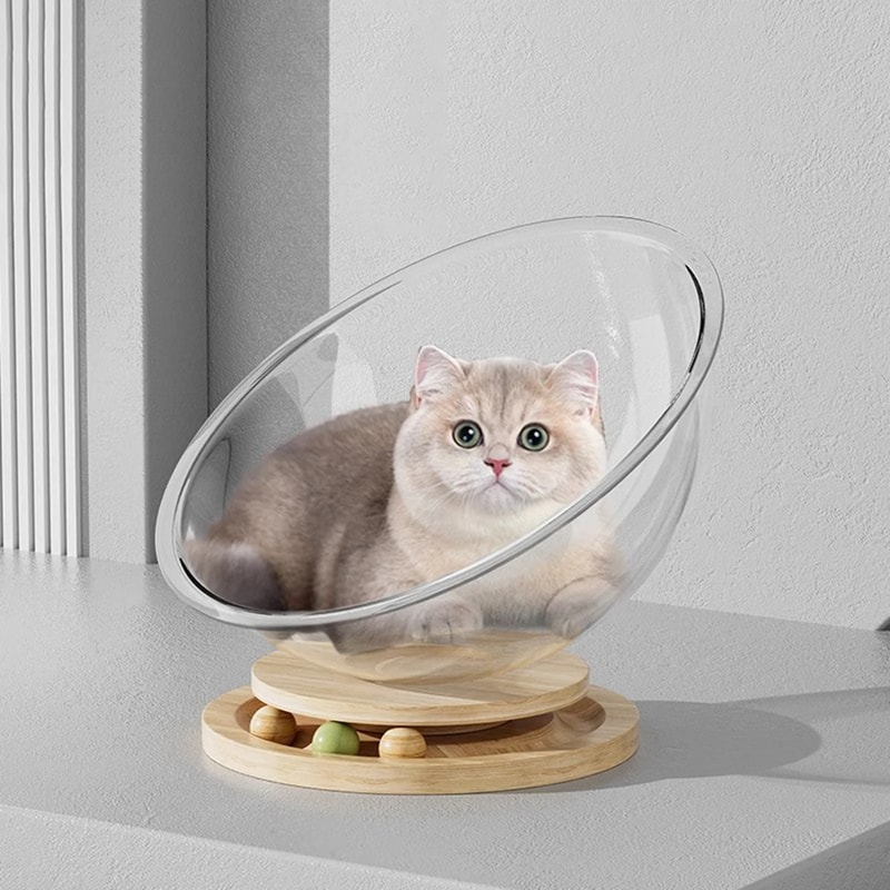 AllSeason Universal Capsule Removable Cat Bed Clear Cat House Cover Comfortable Sleeping Nest For K 2