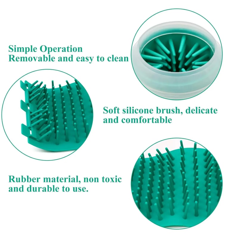 Cat and Dog Foot Cleaner, Soft Silicone Pet Foot Wash Cup, Portable Massage Bath Cleaning Supplies