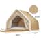 Cat Nest Winter Cat House Shell With Scratch Board SemiEnclosed Sleeping Bag 1